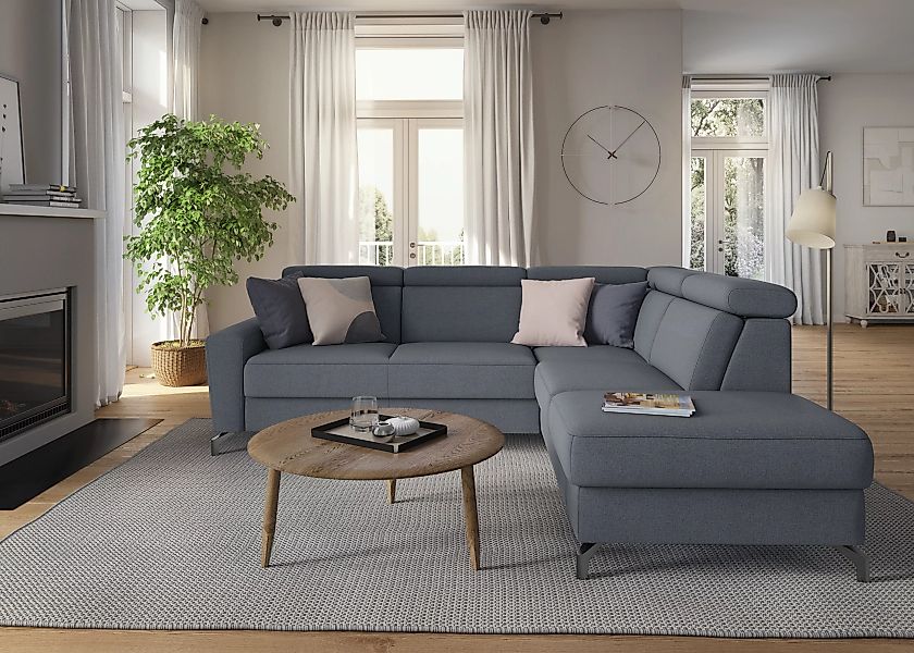 sit&more Ecksofa "Scarlett L-Form", inklusive Kopfteilverstellung, wahlweis günstig online kaufen