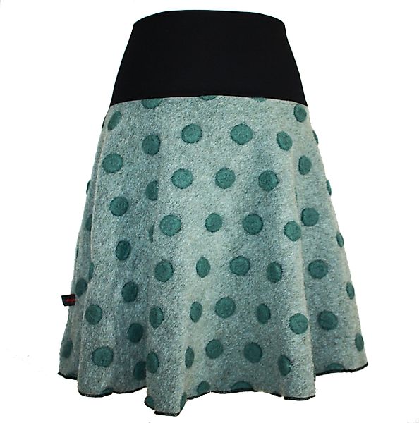dunkle design Strickrock Wolle gewalkt Petrol günstig online kaufen