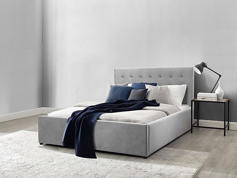 OTTO home Polsterbett "Hamar, Knopfsteppung im Kopfteil, bis 250 KG belastb günstig online kaufen