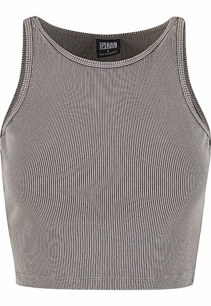 URBAN CLASSICS T-Shirt "Urban Classics Ladies Washed Rib Jersey Cropped Top günstig online kaufen