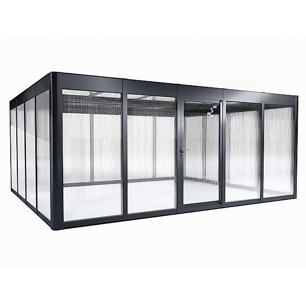 SunElements Gewächshaus SunGarden Anthrazit 24,2 m² günstig online kaufen