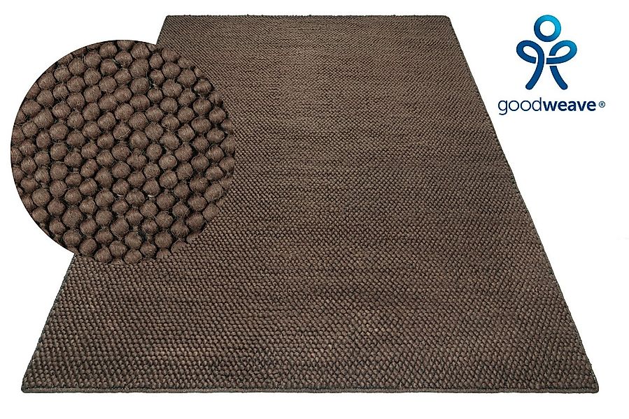 LeGer Home by Lena Gercke Wollteppich Ainhoa, handgewebt, Wolle, rechteckig günstig online kaufen