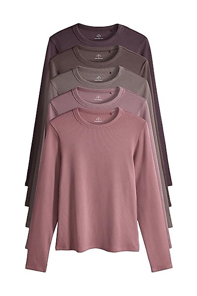 The Set Langarmshirt 5er-Pack The Set günstig online kaufen