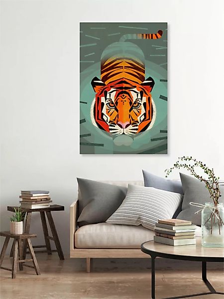 Poster / Leinwandbild - Tiger günstig online kaufen