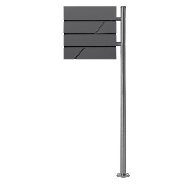 ML-DESIGN Standbriefkasten Briefkasten Postkasten mit Zeitungsfach, günstig online kaufen
