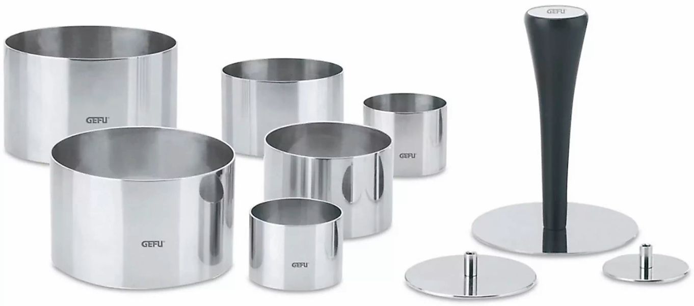 GEFU Speisering "FORMIDABLE", (Set, 10 tlg., 6 Speiseringe, 3 Ausstecher, 1 günstig online kaufen