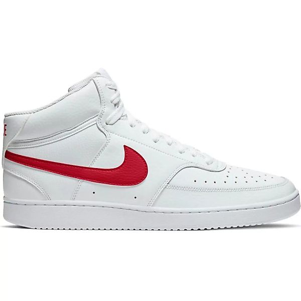 Nike Court Vision Mid Schuhe EU 47 White / University Red günstig online kaufen