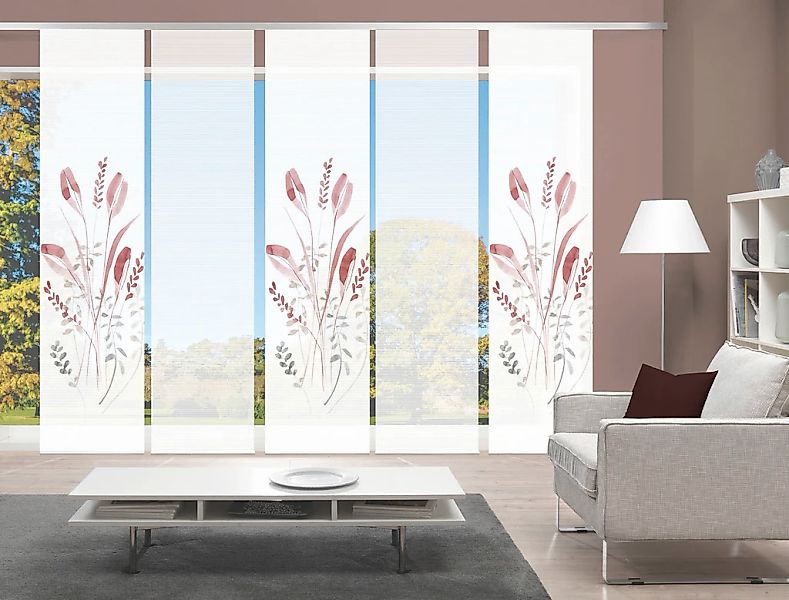 Vision S Schiebegardine "AYENE 5er SET" Paneelwagen 5 Stk. tlg. Schiebevorh günstig online kaufen