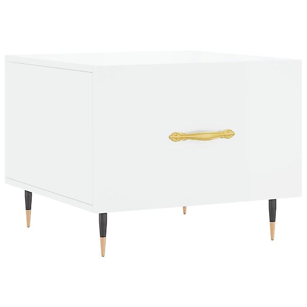 vidaXL Couchtisch Hochglanz-Weiß 50x50x40 cm Holzwerkstoff 829352 günstig online kaufen