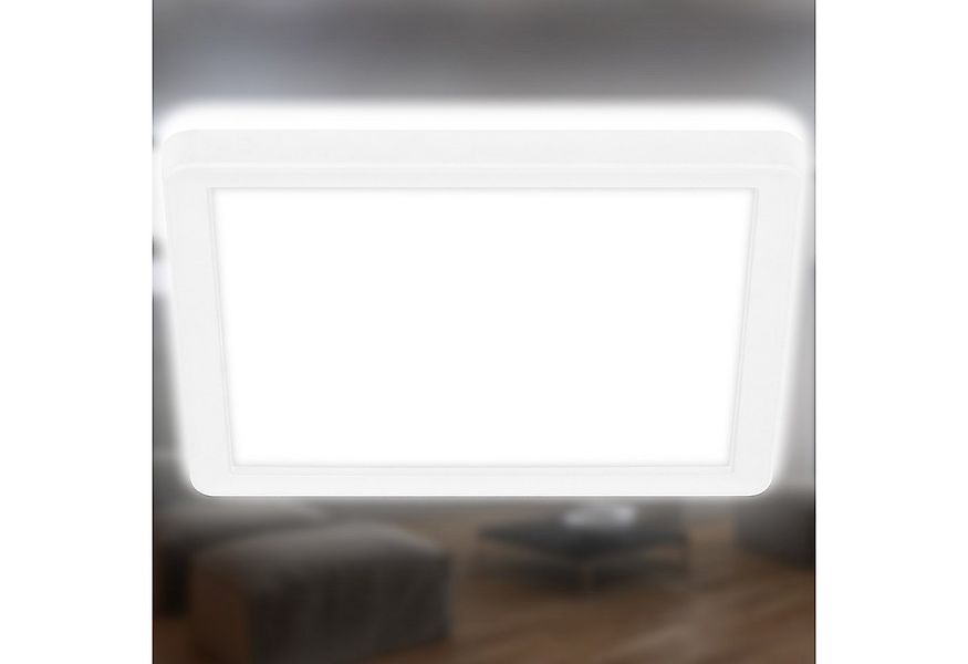 Briloner Leuchten LED Deckenleuchte Panel Slim ultraflach weiß, LED fest in günstig online kaufen