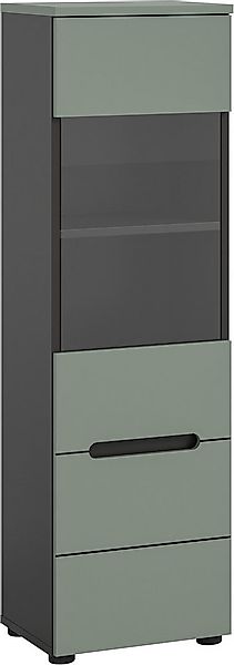 INOSIGN Vitrine REHAT, TOPSELLER!, Höhe 125 cm, 1 Glastür, 1 Böden, 3 Fäche günstig online kaufen