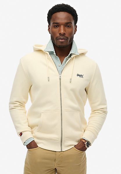 Superdry Kapuzensweatjacke "ESSENTIAL LOGO ZIP HOODIE HB" Baumwollmischung, günstig online kaufen