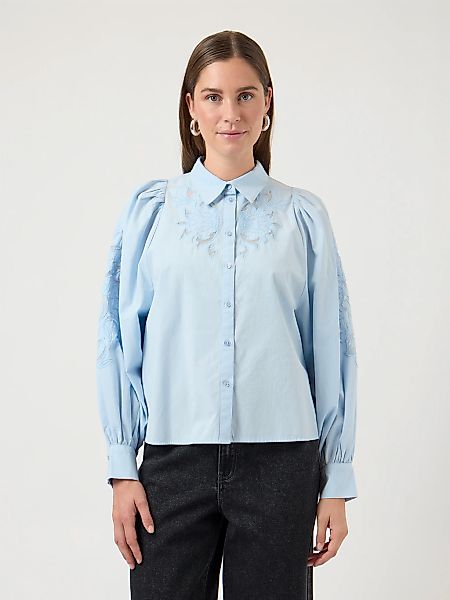Y.A.S Spitzenbluse "YASZIMIA LS SHIRT S. NOOS" günstig online kaufen