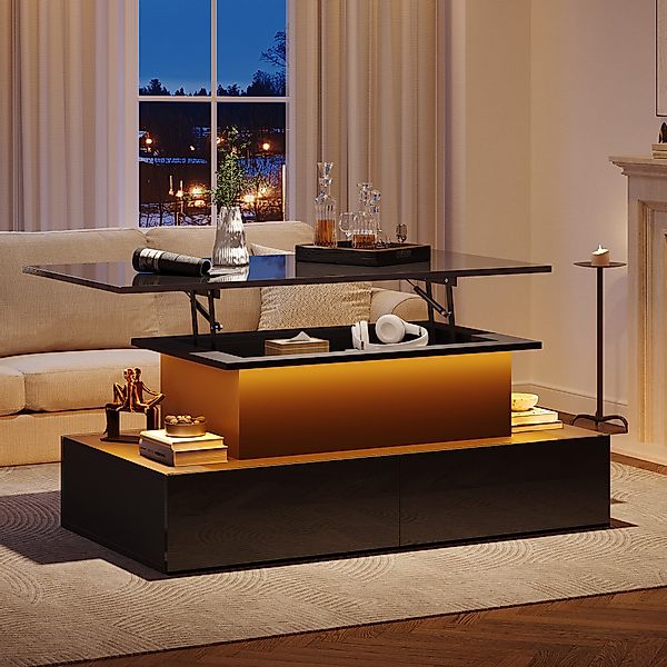 REDOM Couchtisch mit Stauraum (Satztisch, Wohnzimmertisch, günstig online kaufen