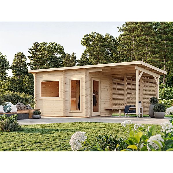 Palmako Sauna Sanna Naturbelassen 630 cm x 210 cm günstig online kaufen