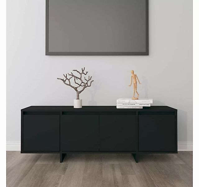 furnicato TV-Schrank Schwarz 120x30x40,5 cm Holzwerkstoff günstig online kaufen