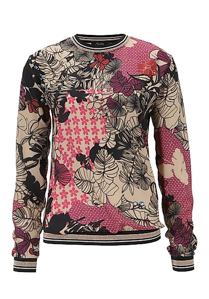 Aniston SELECTED Shirtbluse, mit modisch, glitzernden Bündchen günstig online kaufen