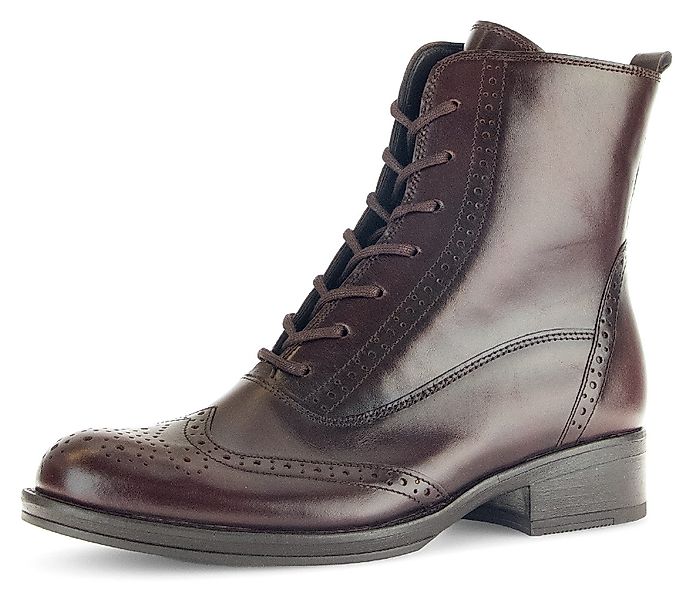 Gabor Schnürstiefelette, Blockabsatz, Schnürboots, Businessschuh mit günstig online kaufen
