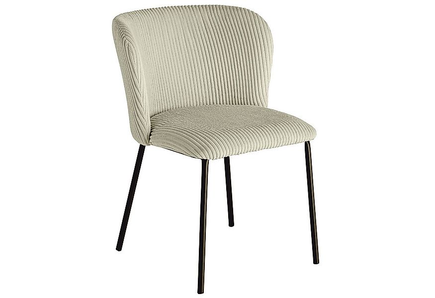 riess-ambiente Esszimmerstuhl LYON mint / schwarz · Polsterstuhl mit Cord-B günstig online kaufen