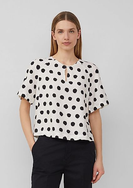 s.Oliver Kurzarmbluse Bluse Verkürzte Bluse aus günstig online kaufen