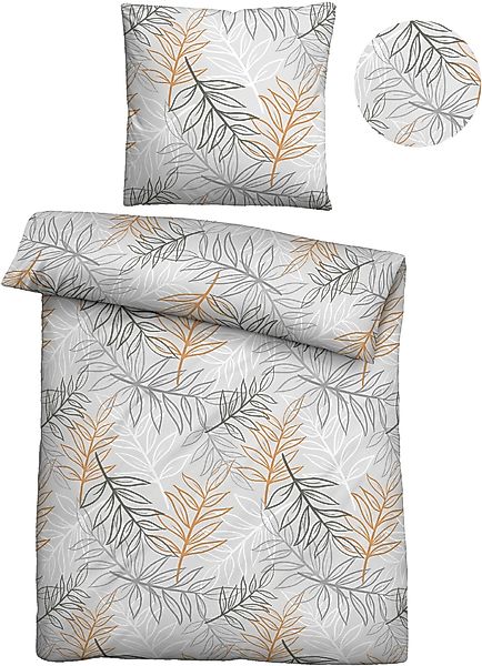Biberna Bettwäsche Milow, Soft-Seersucker, 2 teilig, günstig online kaufen