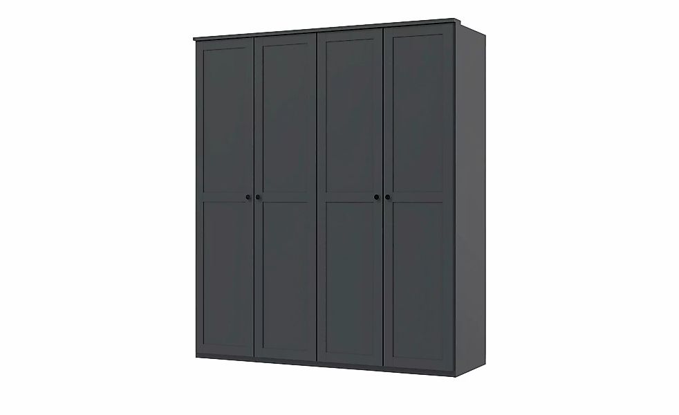 Drehtürenschrank  Chalet ¦ schwarz ¦ Maße (cm): B: 180 H: 210 T: 58.0 Schrä günstig online kaufen