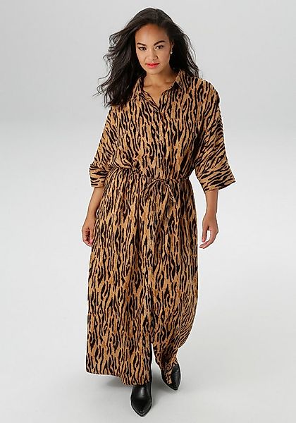 Aniston PLUS Blusenkleid in Tigermuster günstig online kaufen
