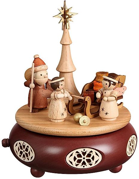 Zeidler Holzkunst Spieluhr Spieldose "Bescherung", Erzgebirge, Weihnachten, günstig online kaufen
