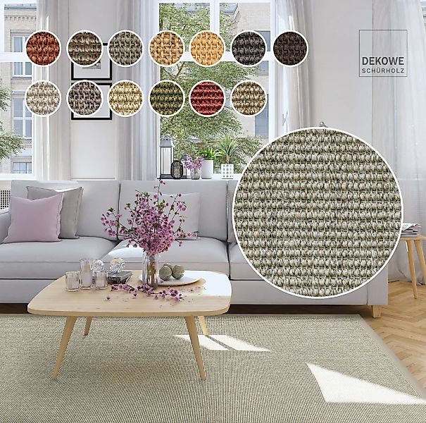 Dekowe Sisalteppich "Mara S2 mit Bordüre" rechteckig 5 mm Höhe Flachgewebe, günstig online kaufen