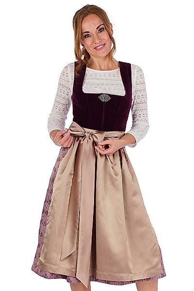 MarJo Dirndl Samt Dirndl 2tlg. - SABINE - brombeer/mauve/macchiato günstig online kaufen