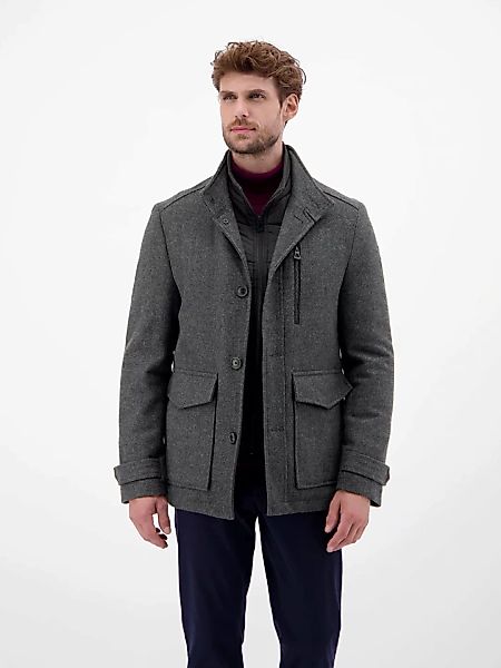 LERROS Outdoorjacke "LERROS Herren Wolljacke", ohne Kapuze, Keine Angabe günstig online kaufen
