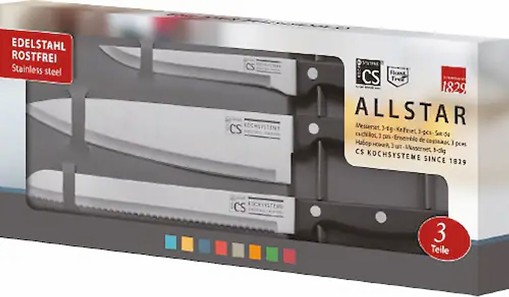Carl Schmidt Sohn Messer-Set »Allstar« Edelstahl/Kunststoff günstig online kaufen