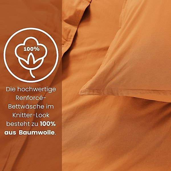 wometo Bettwäsche Stone Washed in Gr. 135x200, 155x220, Renforcé, OEKO-TEX® günstig online kaufen