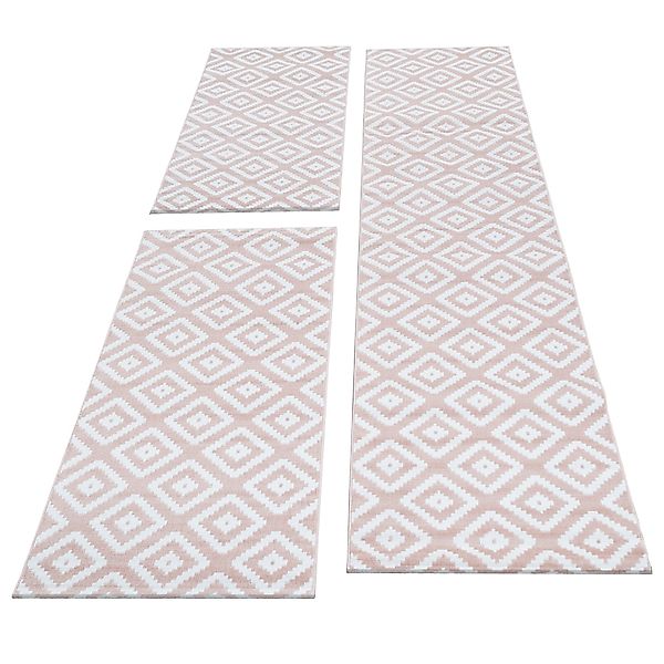 Carpettex Kurzflor-Bettumrandung Geometrisch Design, Höhe 6 günstig online kaufen