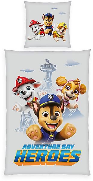 PAW PATROL Wendebettwäsche "Paw Patrol" 2 Stk. tlg. mit den beliebten Hunde günstig online kaufen