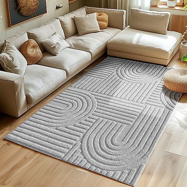 SIMPEX24 Designteppich Skandinavischer Boho, Rechteckig, Höhe: günstig online kaufen