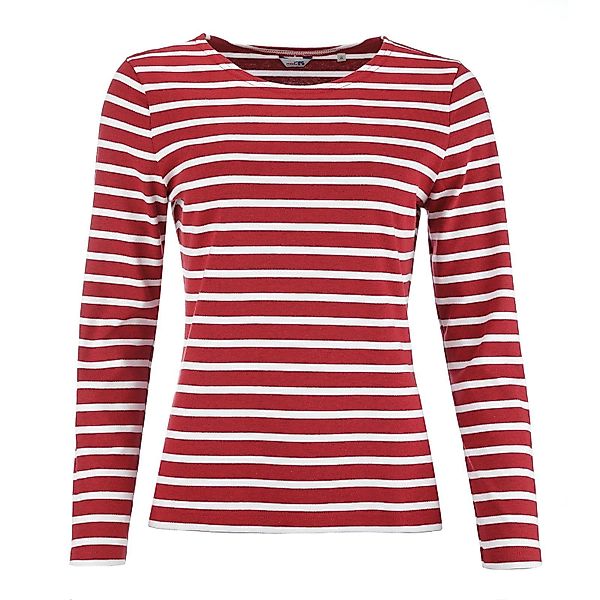 modAS Langarmshirt Damen Langarm-Shirt mit Streifen günstig online kaufen
