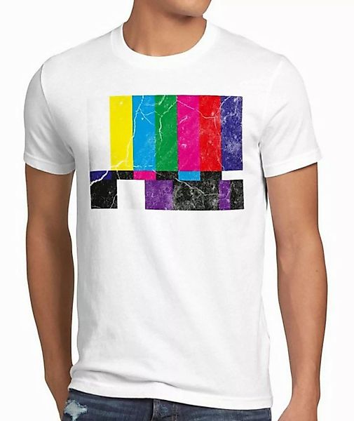 style3 T-Shirt Retro Testbild Big Bang Sheldon TV Monitor Fernseher LED The günstig online kaufen