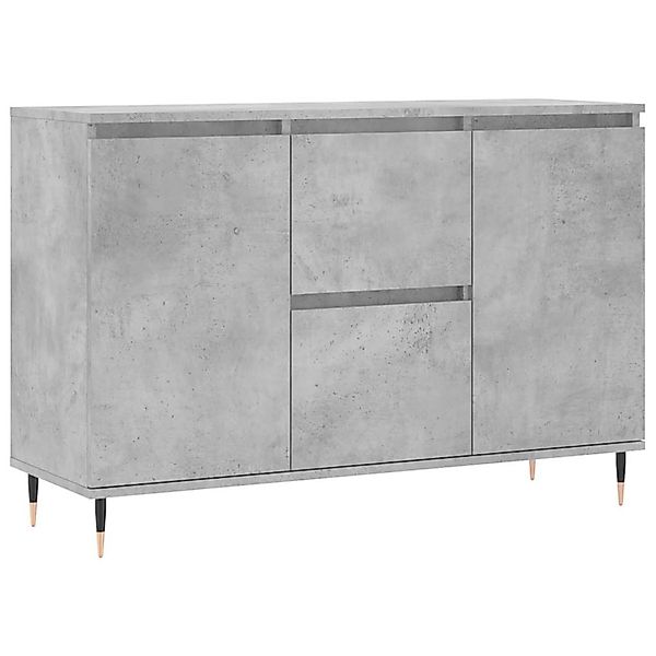 vidaXL Sideboard Betongrau 101,5x35x70 cm Holzwerkstoff 827200 günstig online kaufen