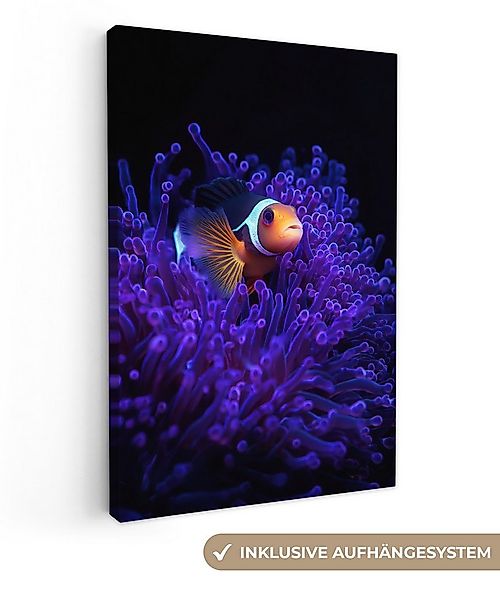 OneMillionCanvasses® Leinwandbild Koralle - Fisch - Orange - Meer, Fotodruc günstig online kaufen