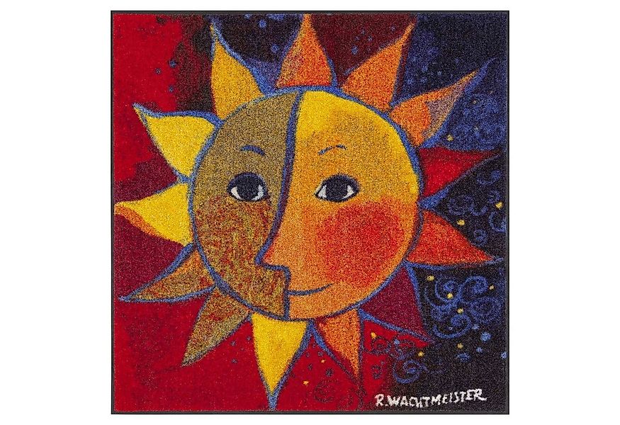 Salonloewe Fußmatte Fußmatte 85x85 Rosina Wachtmeister Sole rot quadratisch günstig online kaufen