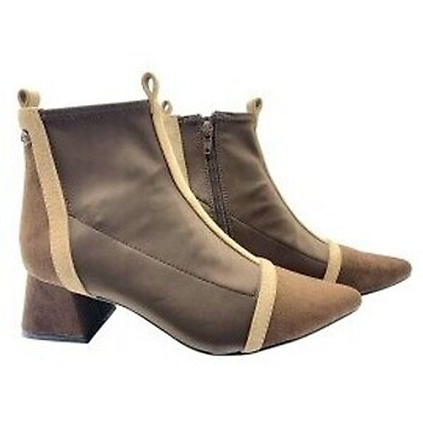 Bienve  Stiefeletten a5425 braune Damen-Ankle-Boots günstig online kaufen