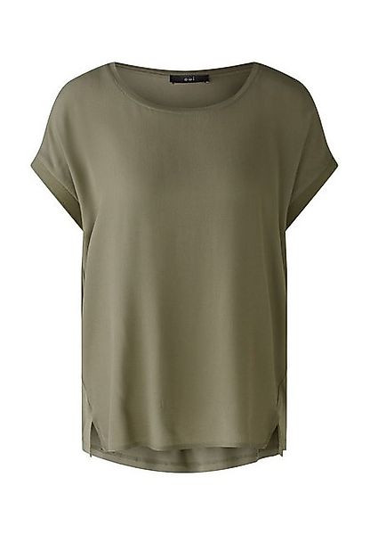 Oui Kurzarmbluse AYANO Blusenshirt 100% Viskosepatch günstig online kaufen