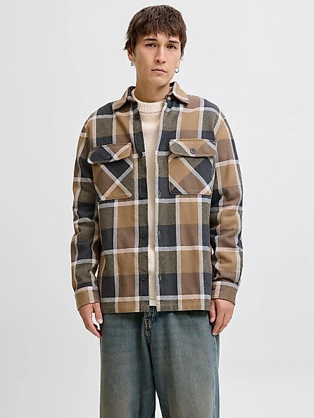 Jack & Jones Langarmhemd "JPRRAYLE MELANGE CHECK L/S OVERSHIRT SN" günstig online kaufen