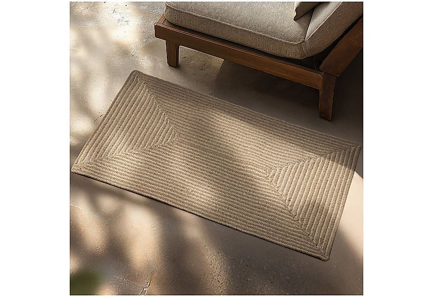 tectake Teppich Geflochtener Teppich, Rechteck, Höhe: 0.5 mm, verschiedene günstig online kaufen