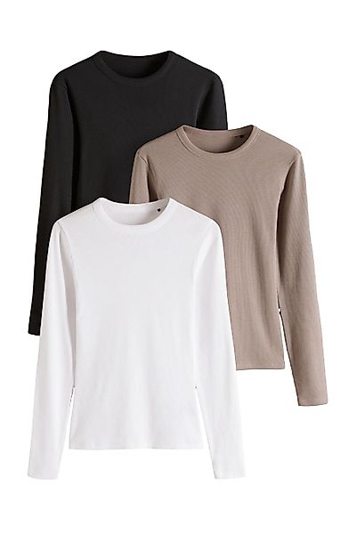 The Set Langarmshirt The Set gerippte günstig online kaufen