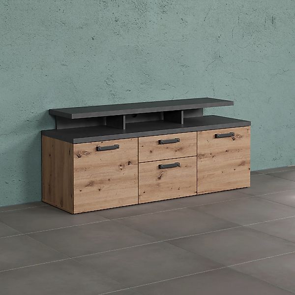 Home affaire TV-Schrank "Ambres", (1 St.), Lowboard inklusive Aufsatz in Ei günstig online kaufen