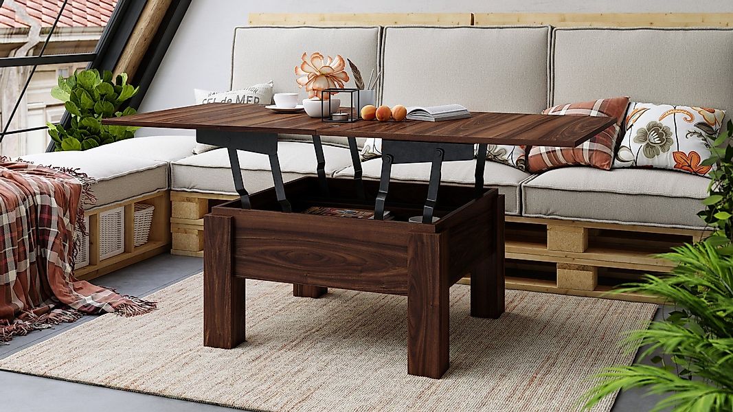 designimpex Couchtisch Design Oslo Tisch höhenverstellbar günstig online kaufen