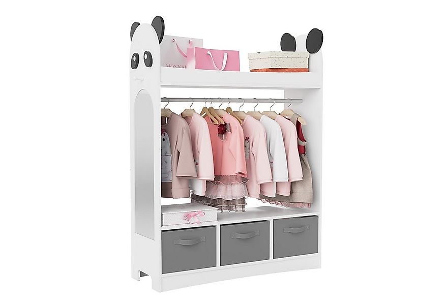 radelldar Kinderkleiderschrank Kleiderständer mit Kleiderstange (4-St) mit günstig online kaufen