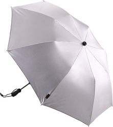 EuroSCHIRM® Taschenregenschirm teleScope handsfree, silber, zweifach günstig online kaufen